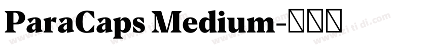 ParaCaps Medium字体转换
